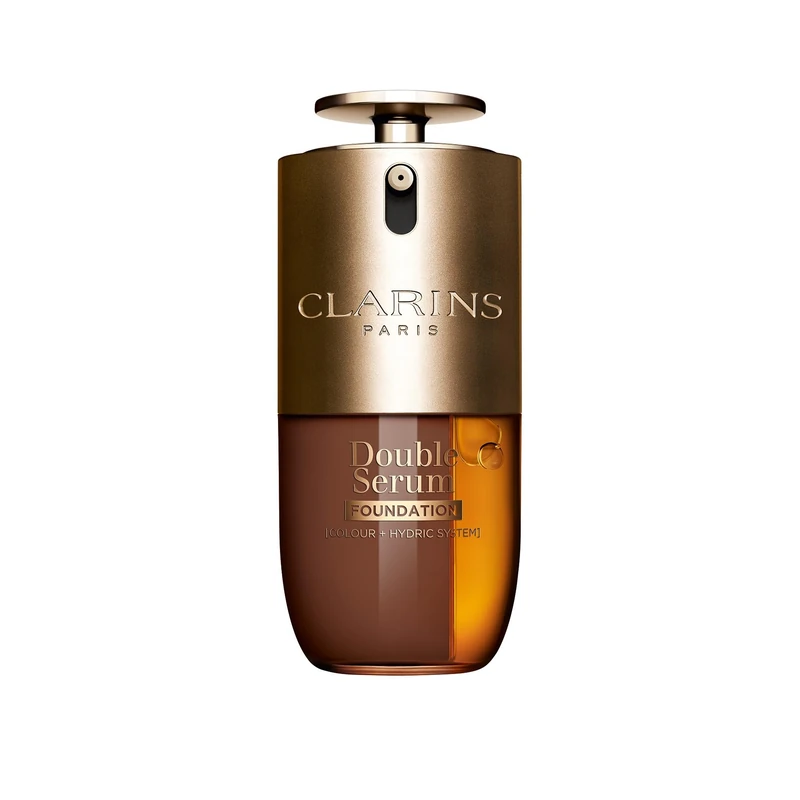 Clarins Double Serum Foundation D6C 30ml | Hybrid Serum Foundation | Luminous Satin Finish | Medium-to-Full Customisable Coverage | Hydrates, Boosts Collagen Production and Reduces Signs of Ageing