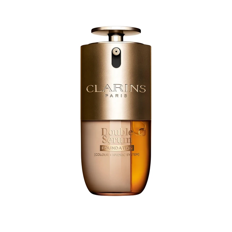 Clarins Double Serum Foundation L3W 30ml | Hybrid Serum Foundation | Luminous Satin Finish | Medium-to-Full Customisable Coverage | Hydrates, Boosts Collagen Production and Reduces Signs of Ageing
