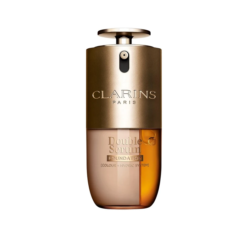 Clarins Double Serum Foundation L3N 30ml | Hybrid Serum Foundation | Luminous Satin Finish | Medium-to-Full Customisable Coverage | Hydrates, Boosts Collagen Production and Reduces Signs of Ageing
