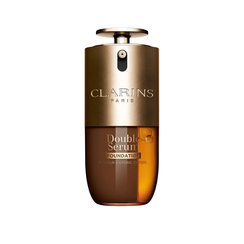 Clarins Double Serum Foundation D6N 30ml | Hybrid Serum Foundation | Luminous Satin Finish | Medium-to-Full Customisable Coverage | Hydrates, Boosts Collagen Production and Reduces Signs of Ageing
