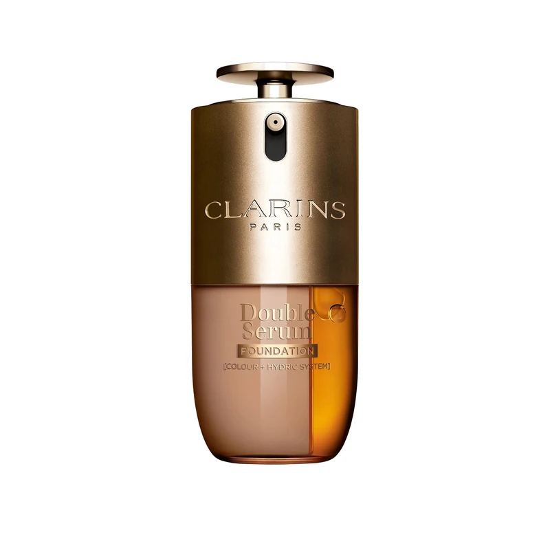 Clarins Double Serum Foundation M2W 30ml | Hybrid Serum Foundation | Luminous Satin Finish | Medium-to-Full Customisable Coverage | Hydrates, Boosts Collagen Production and Reduces Signs of Ageing