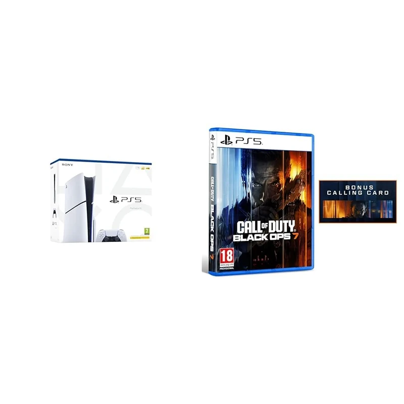 PlayStation® 5 Standard (Slim) + Call of Duty®: Black Ops 7 + Calling Card Bundle (Amazon Exclusive)