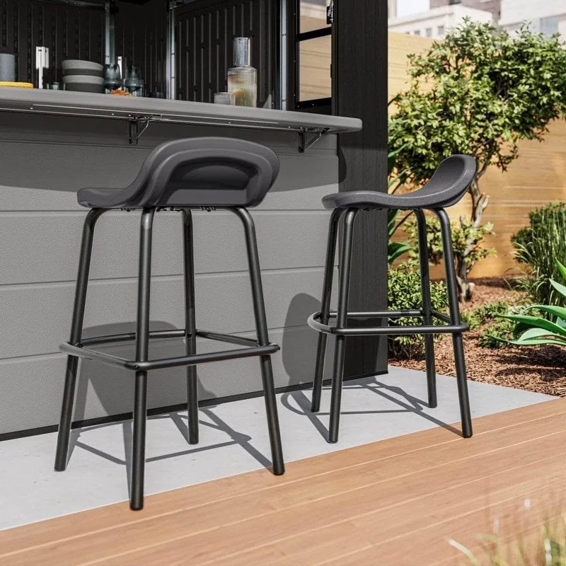 Rowlinson Outdoor Bar Stool Set - Pack of 2