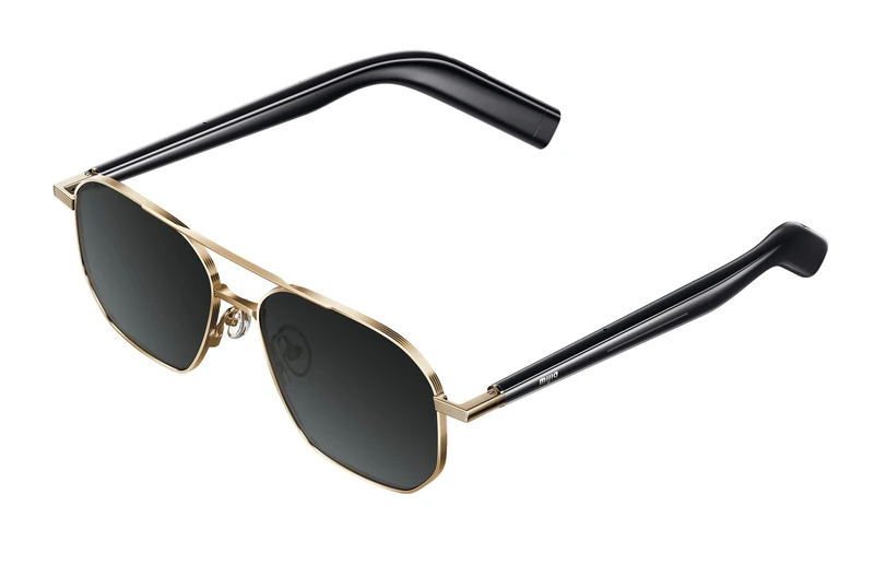 XIAOMI Mijia Smart Audio Glasses, 5mm slim Ultra-temples, 27.6g Lightweight, comfortable fit, Open-sound design, 4-mic noise cancellation, 4.5 m/s wind-noise resistance, 12H long-lasting use, Aviator - Image 1