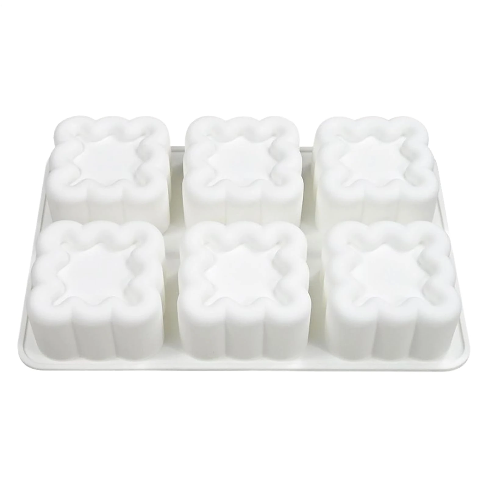 Silicone Molds for Baking - 6-Cavity Nonstick Easy Release | Raspberry Mousse Cake Mold,for Chocolate Pastry Ice Cream Candle Party Gathering Holiday Kids Beginner