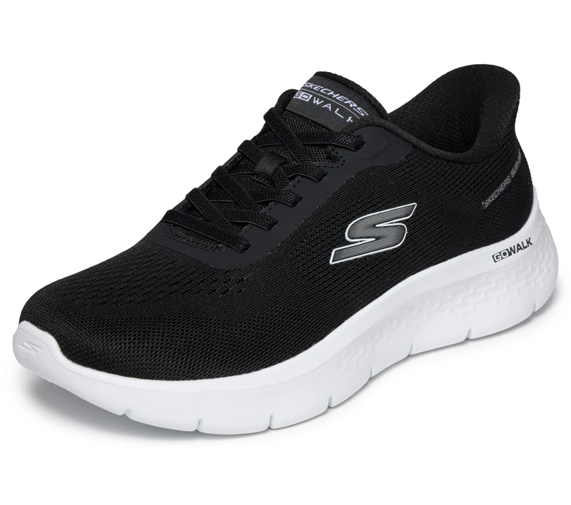 Skechers Women's Slip-Ins: Go Walk Flex Azriel, Black/White, 8 UK