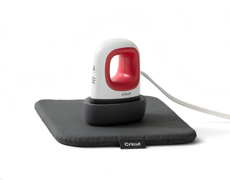 Cricut EasyPress Mini Heat Press + Heat Press Mat - for Pressing Small Objects Like Shoes, Stuffed Animals, Hats & More - 3 Heat Settings & Precision Tip - Compact & Lightweight - Raspberry