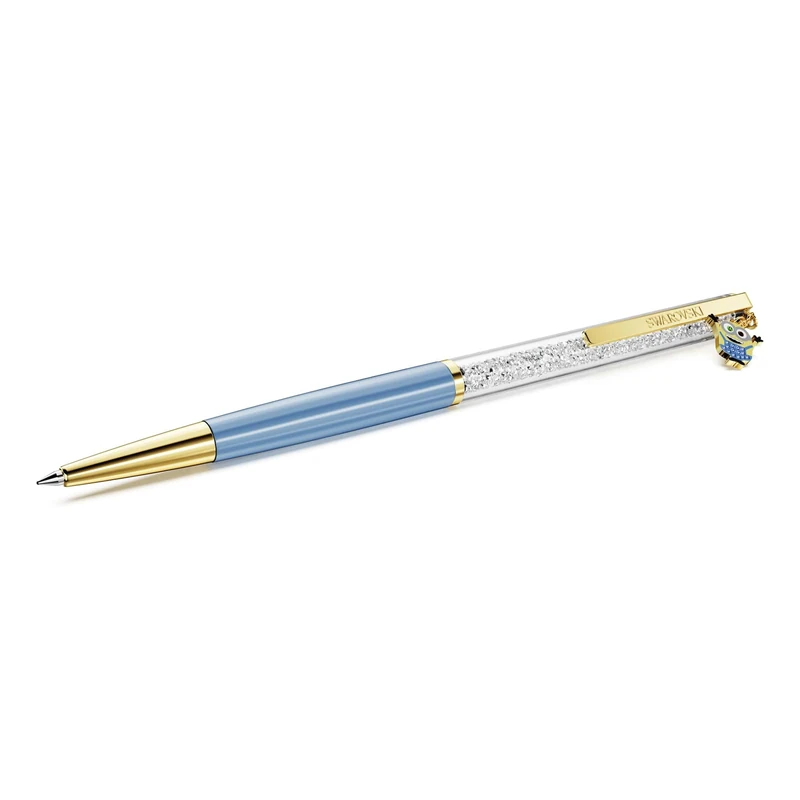 Swarovski Crystalline Ballpoint Pen, Minions, Blue, Gold-Tone Plated - Image 1