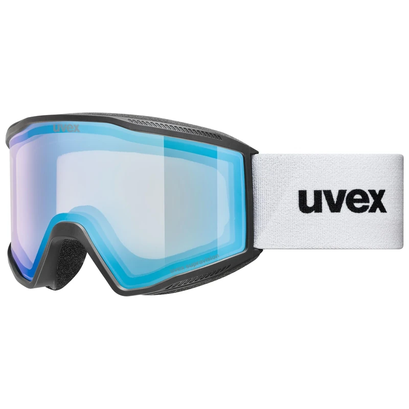 Uvex Unisex-Adult, blast FM ski goggles, black matt/blue-clear, one size