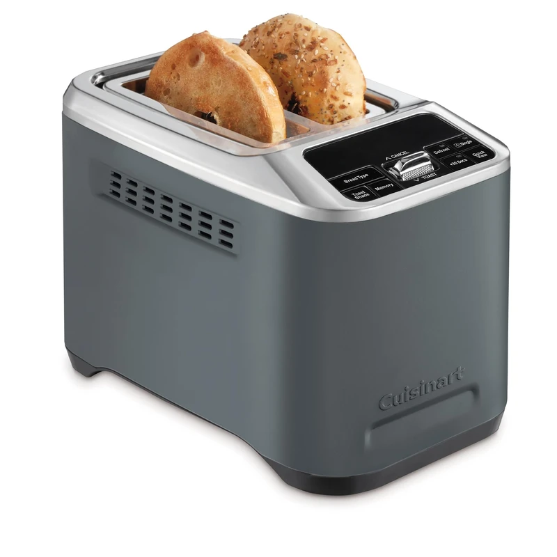 Cuisinart Smart Elite 2-Slice Toaster | Extra-Long Slots for Artisan Bread | Save your Toast Preferences | High-Lift QuickView | Bagel, Single Slice & Defrost Functions | +30sec Toast Boost | Denim