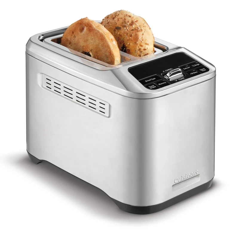 Cuisinart Smart Elite 2-Slice Toaster | Extra-Long Slots for Artisan Bread | Save your Toast Preferences | High-Lift QuickView| Bagel, Single Slice & Defrost Functions | +30sec Toast Boost| Stainless