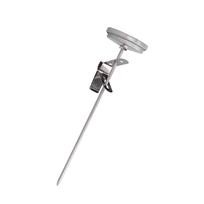 Hamwesh Food Thermometer Quick Response Stainless Steel Frying Thermometer for Precise Measurement, for BBQ Grill