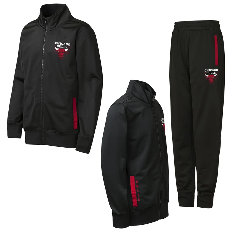 NBA Boys Youth Poly Track Set, Black, 12-13 Years EU