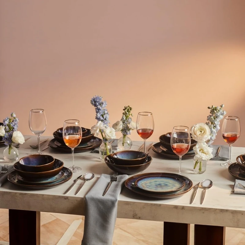 Karaca Leia Reaktiv 24-Piece Dinner Set for 6 People