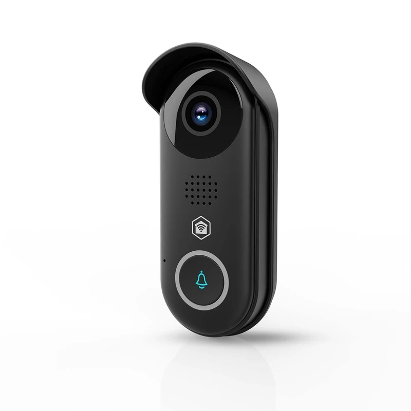 NEDIS Smart Wi-Fi Video Doorbell, 1080p HD, with Motion Sensor, Night Vision, 2-Way Audio, and Cloud/MicroSD Storage