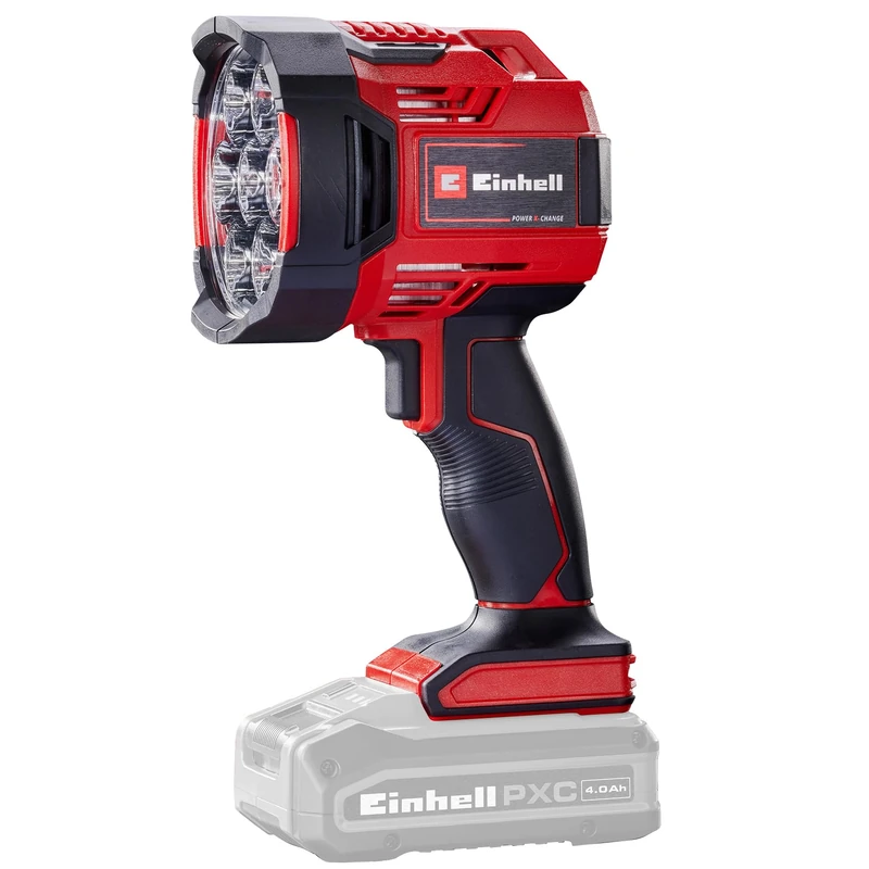 Einhell TE-CL 18/2500 Li-Solo Power X-Change Battery Torch (18V, 2500lm, 6500K, 640m Range, 7 LEDs, Threaded Stand, Excluding Battery)