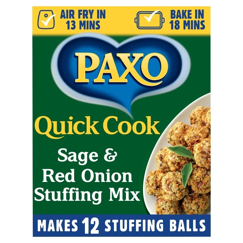 Paxo Quick Cook Sage & Red Onion Stuffing, 240 g (Pack of 16)