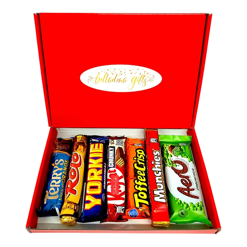 Chocolate Selection Box Gift for Him & Her – Milk Chocolate Gift Box – Birthday, Valentine’s Day, Mother’s Day, Easter & Christmas Chocolate Hamper – Belladona Gifts