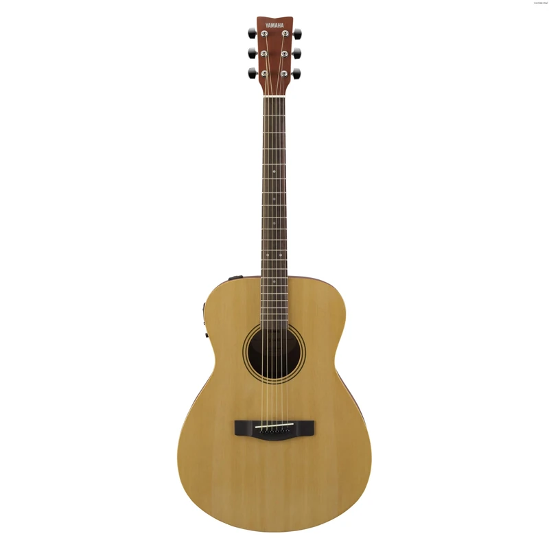 YAMAHA FSX400 Acoustic-Electric Guitar – Compact Concert Body, Scale 25", Slim String Spacing, Scalloped Bracing, System-75 Preamp with Pickup and Tuner – Natural Satin
