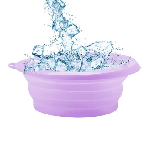 Trveqhk Face Plunge Bowl | Foldable Silicone Reusable Washbasin | Foldable Basin | for Facial Beauty Skin Care Home Bath SPA