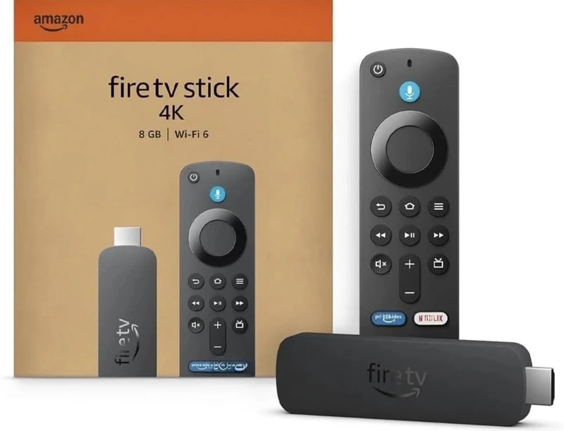 Amazon Fire TV Stick 4K Ultra HD with Alexa Voice Remote, Latest Gen, HDMI Media Player, Dolby Vision, HDR10+, Wi-Fi Streaming Device(US Plug Version for UK Streaming)