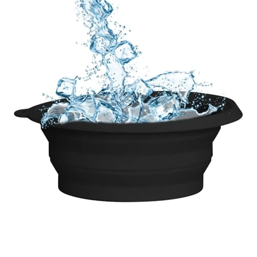 Face Plunge Bowl | Foldable Silicone Reusable Cold Washbasin - Poratble Face Basin | for Facial Beauty Skin Care Home Bath SPA