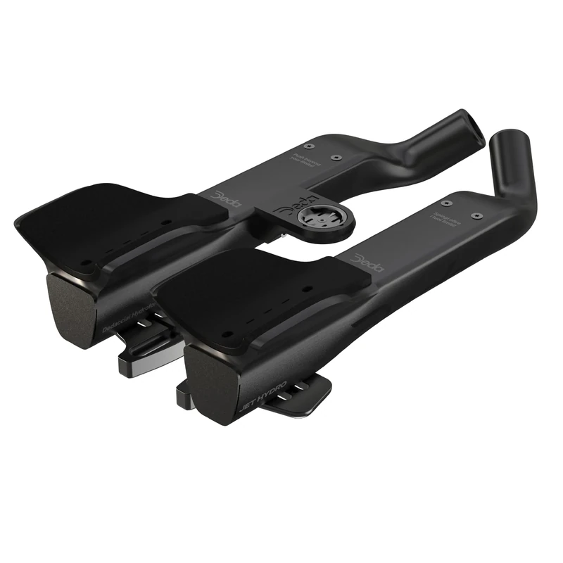 Deda Elementi Jet2 Hydro Handlebar Extensions, Black, 315mm, Standard Grips