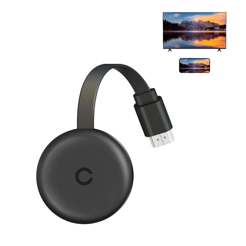 iOS Wireless HDMI Display Adapter, 4k 1080p WiFi Streaming Device for iPhone iPad, HD Video Sync,Tiktok YouTube Mirroring to TV, Not Support Netflix (1)