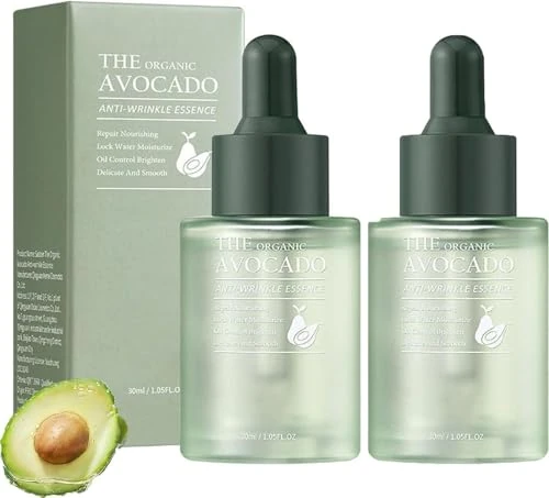 Organic Avocado Anti-Wrinkle Serum,Facial Skin Care Hydrating Serum,Nourishing Smooth And Tender Essence,Reduce Wrinkles and Delay Aging,