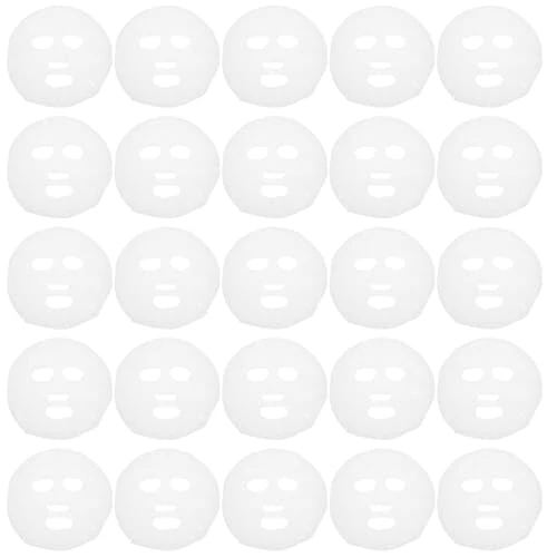 SMASOLO 30Pcs Disposable Compressed Cotton Facial Mask Sheets for Home DIY Skincare, Biodegradable Cosmetic Face Mask Paper Suitable for Travel and Daily Use