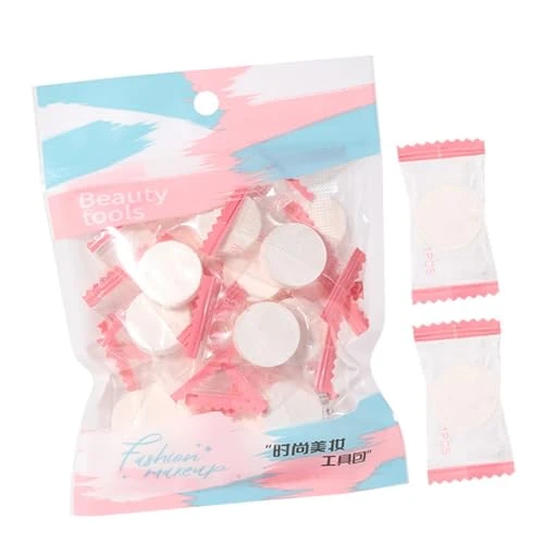 Anneome 20pcs Compressed Disposable Facial Mask Sheets DIY Face Mask Sheet for Travel and Beauty Salon Skin Care Tool Individually Wrapped Packets