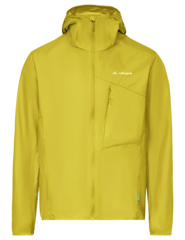 VAUDE Men's Scopi Wind Jacket, Lightweight, Small Packable Men's Wind Jacket for Dynamic Mountain Tours, Laser Perforation Under the Arms for Improved Ventilation