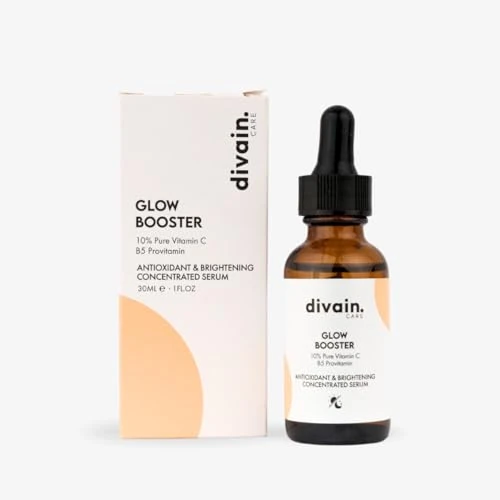 Glow BOOSTER 30ml | Concentrated Antioxidant and Brightening Serum with Vitamin C & Vitamin E | Dull Skin · Evenen Tone · Healthy Glow | divain.Care