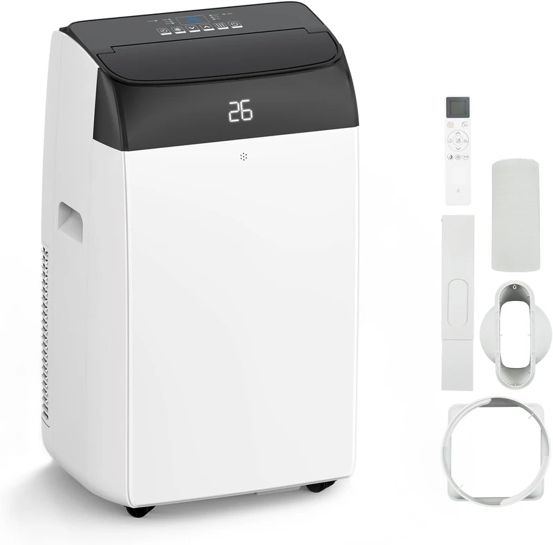 Portable Air Conditioner,10000BTU Portable AC 5 In 1 Mobile Air Conditioners 52 DB Smart Follow Function Cooling Fan Dehumidifier for Rooms 450 Sq Ft Air Cons 24H Timer Window Air Conditione