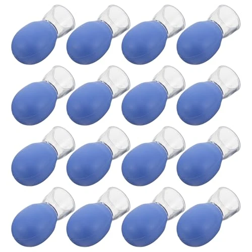 VILLCASE 50pcs Blue Silicone Facial Cupping Device Set for Face Lifting, Muscle Massage, and Small Vacuum Cups for Home Facial and Skin Care