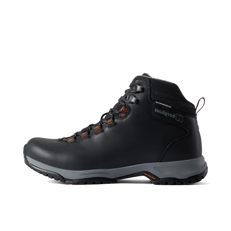 Berghaus Men's Expeditor Ridge AQ Hiking Boot, Black/Orange, 8