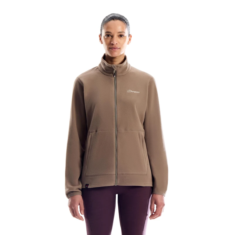 Berghaus Women's Prism 2.0 Micro Full Zip Interactive Fleece, Volcanic Ash, 12