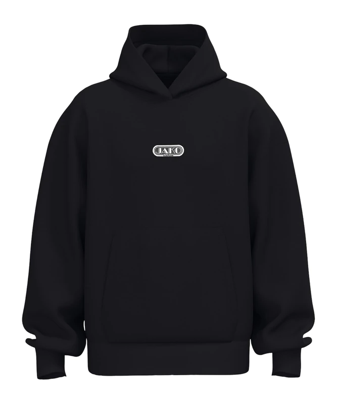JAKO Unisex Hooded Sweatshirt Wardrobe, Black, XL