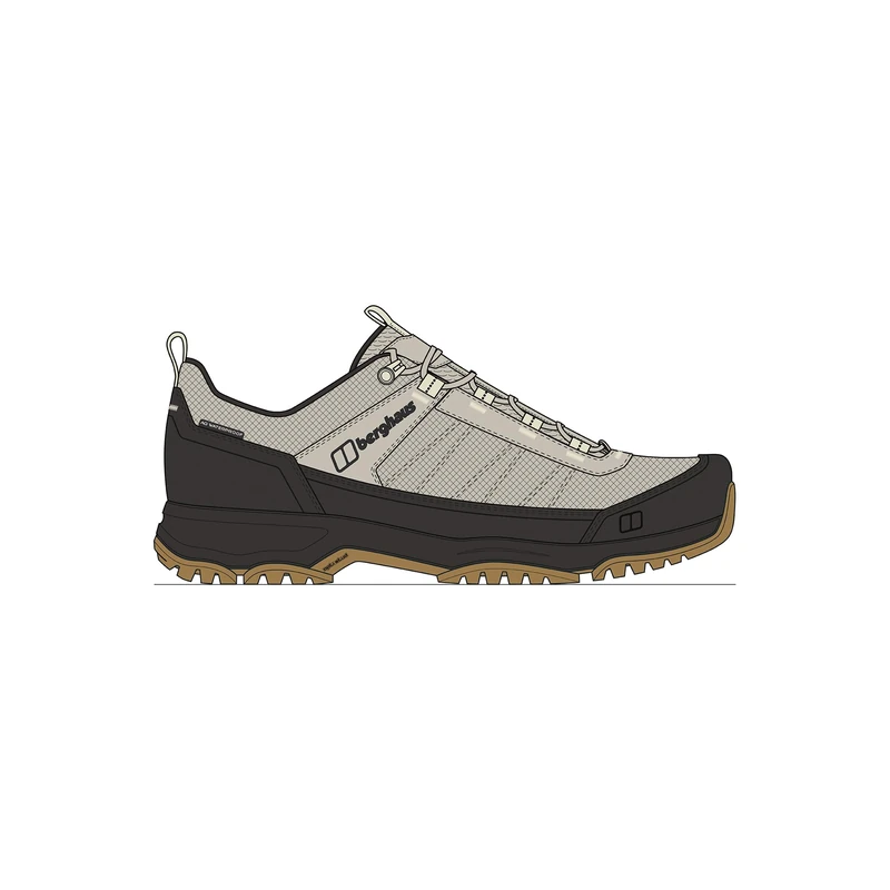 Berghaus Men's Expeditor AQ Shoe, Black/Stone/Off-White, 10
