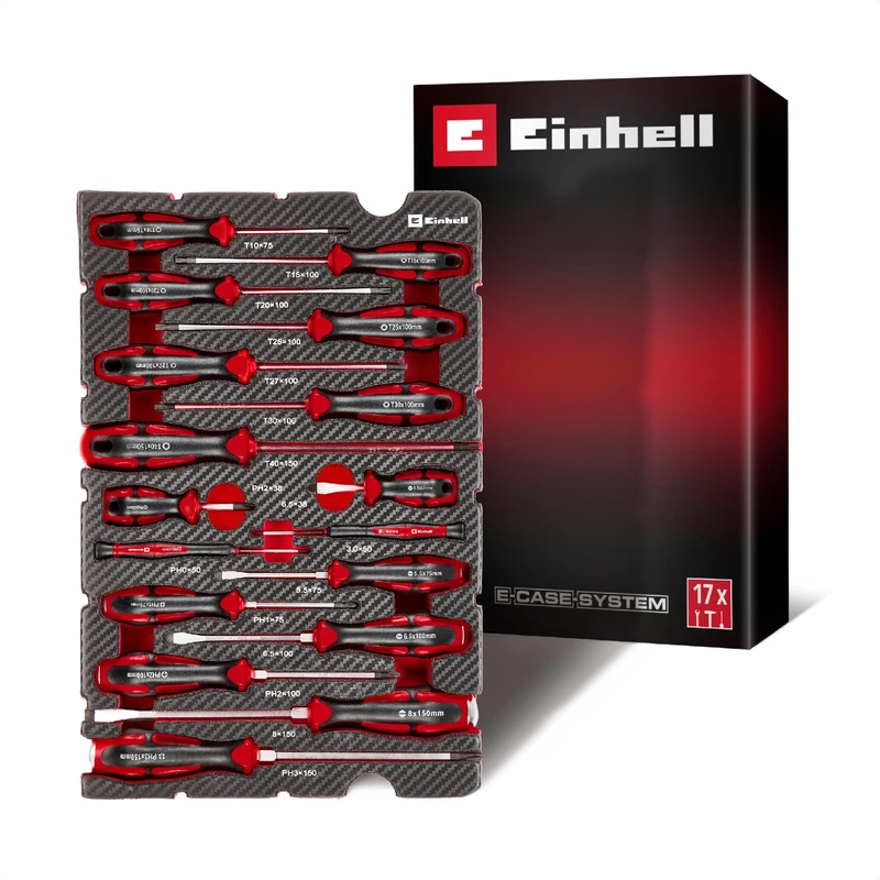 Einhell E-Case Tool Insert 17-Piece Screwdriver Set