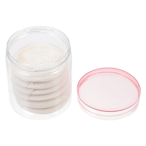 UPKOCH Loofah Facial Cleansing Pads 6pcs Set 6.5cm Natural Fiber Makeup Remover Reusable Skin Care Sponge Suitable for Daily Face Washing and Gentle Exfoliation