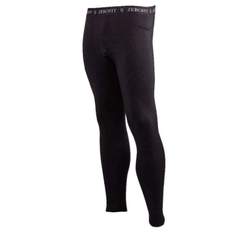 ZEROFIT Mens Move HEATRUB Leggings Black XXL. Thermal Base Layer Bottoms., Black, XXL EU