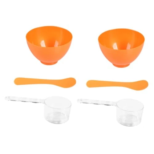 LIFKOME 2 Sets Gold Face Mask Bowl DIY Mixing Tools with Spatula and Measuring Cup for Home and Salon Use Safe PP Material Facial Mask Bowls for Skincare Preparation