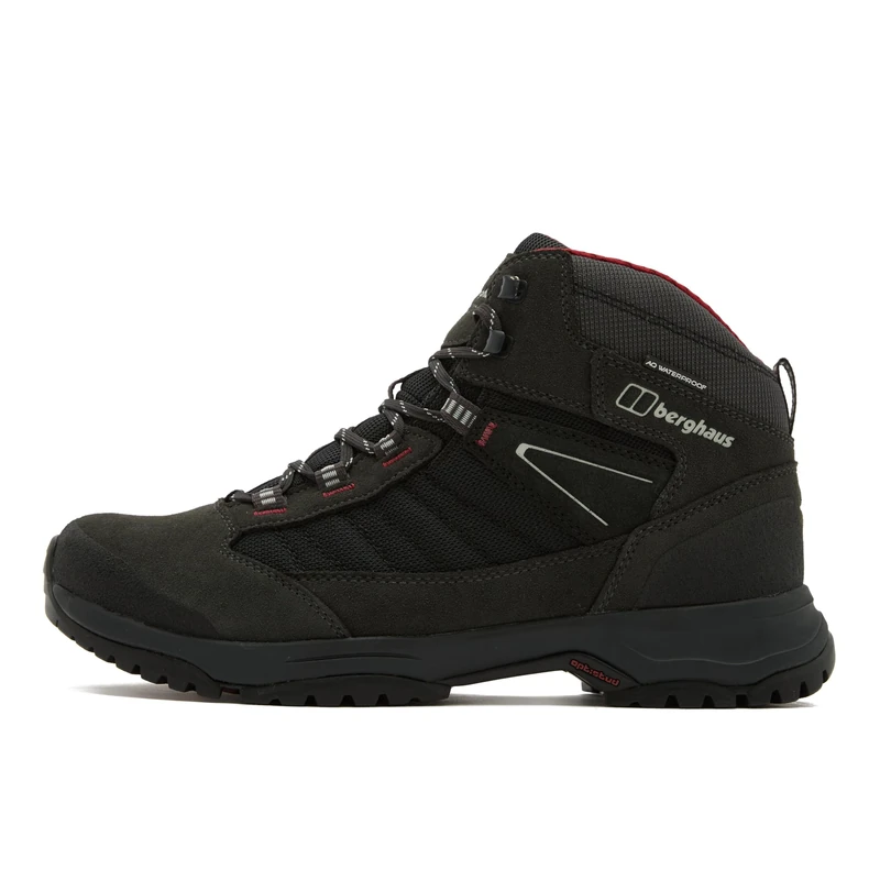 Berghaus Men's Expeditor Trek AQ Boot, Grey/Black/Red, 9