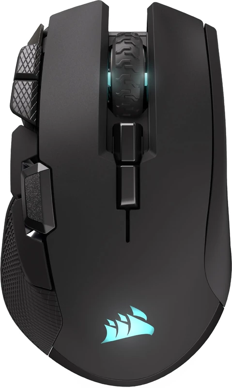 Corsair IRONCLAW WIRELESS SE Gaming Mouse – 26,000 DPI, Ergonomic Design for Larger Hands, 10 Programmable Buttons, for MOBA, FPS, MMO – Black