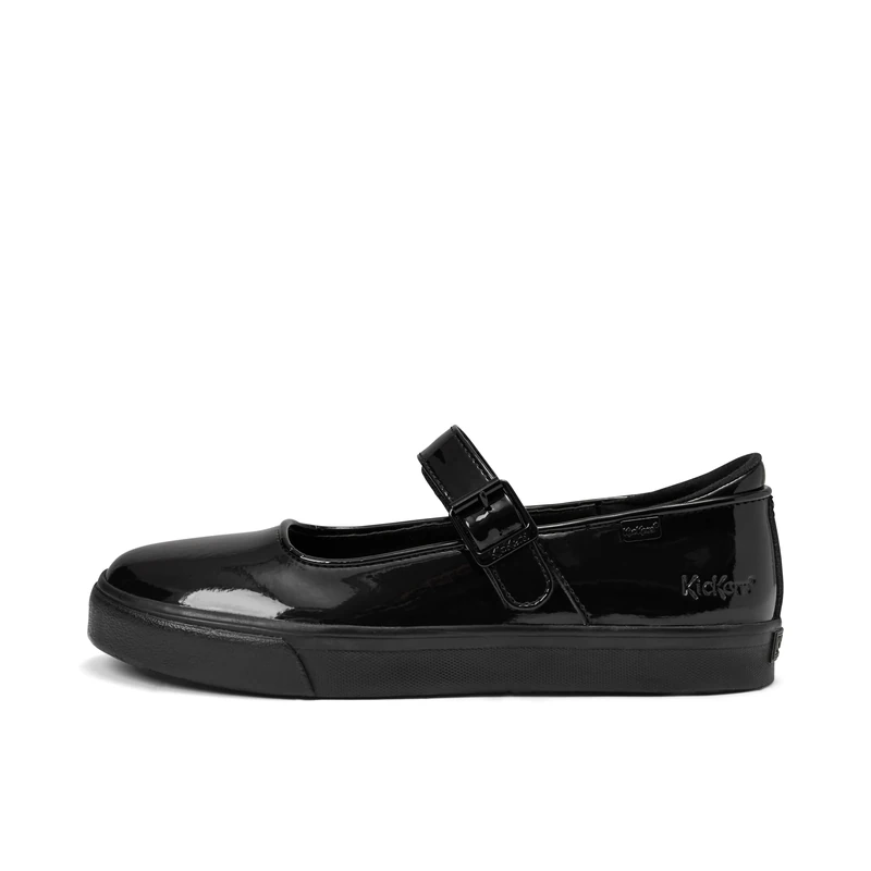 Kickers Girl's Tovni Mary Jane Mary Jane Shoe, Black, 4, UK