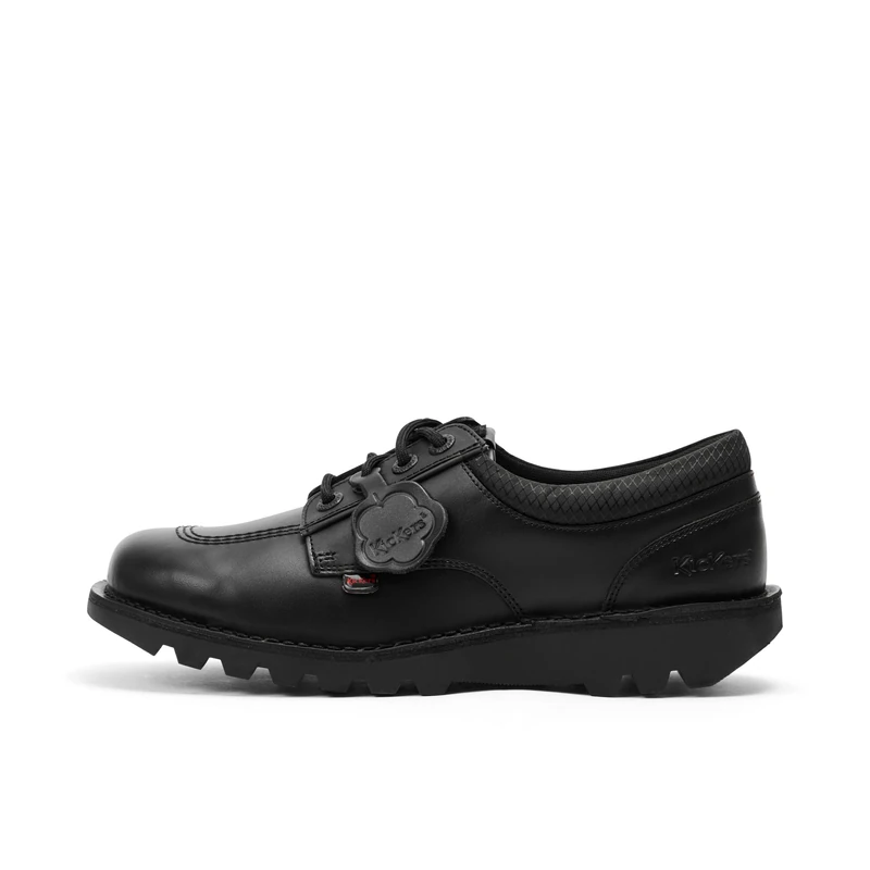 Kickers Adult Unisex Kick Lo Tek Derby Shoe, Black, 10.5, UK