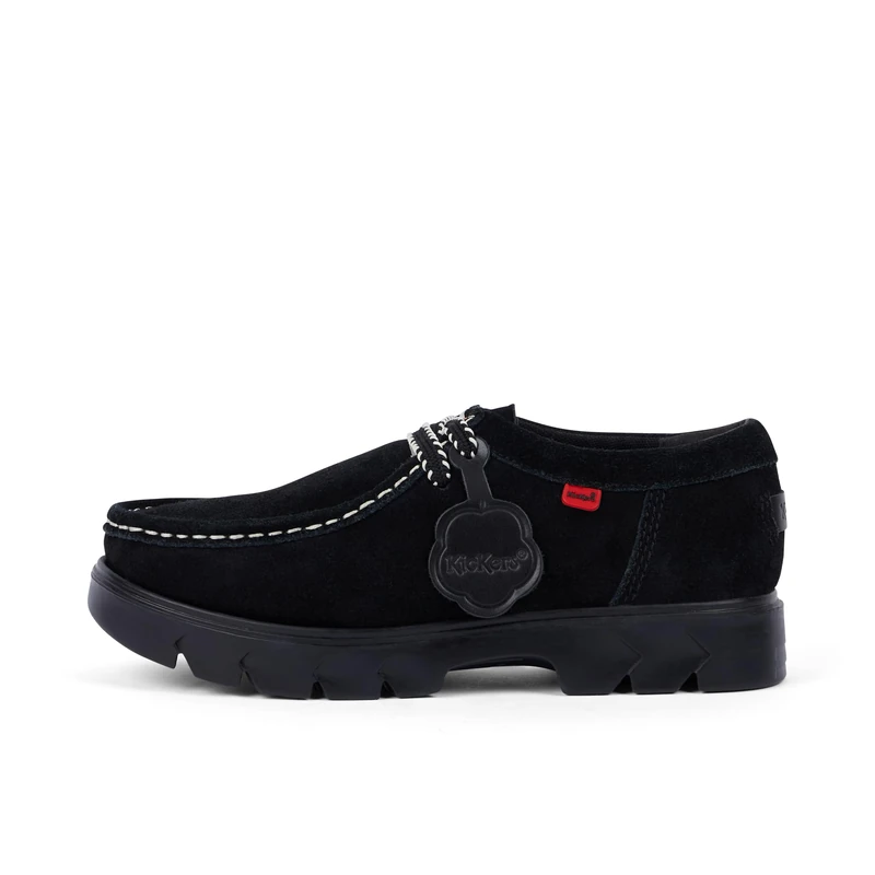 Kickers Adult Unisex Lennon Wall Derby Shoe, Black, 10.5, UK