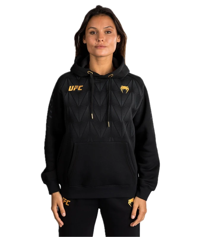 Venum UFC Zenith Women’s Replica Champion Pullover Hoodie - M Black/Gold