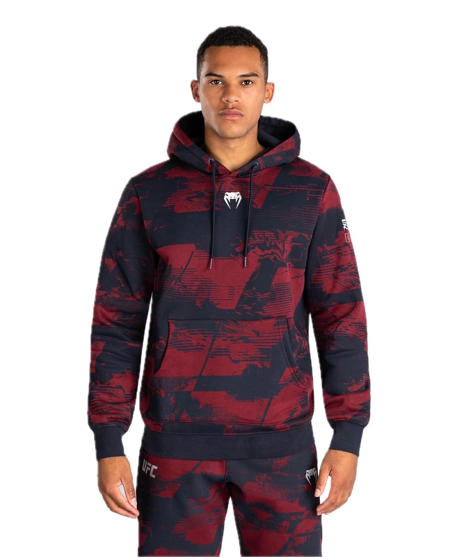 Venum UFC Zenith Men's Navy Blue/Silver Authentic Fight Week Pullover Hoodie - M